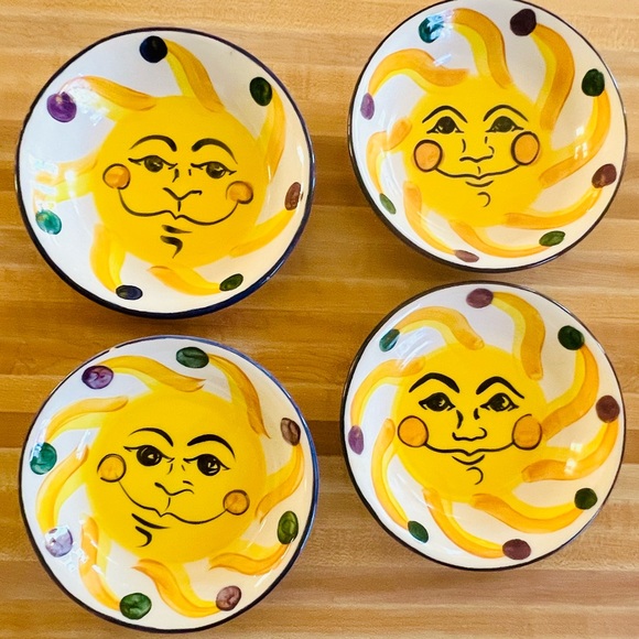 Vicki Carroll Set of 4 Cereal/Soup Bowls from 1994 EUC/VGUC - Picture 2 of 10